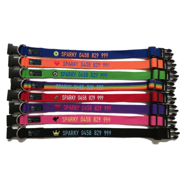 dav Pet Collar: Soft Spun Polyester (Large 40-60cm)